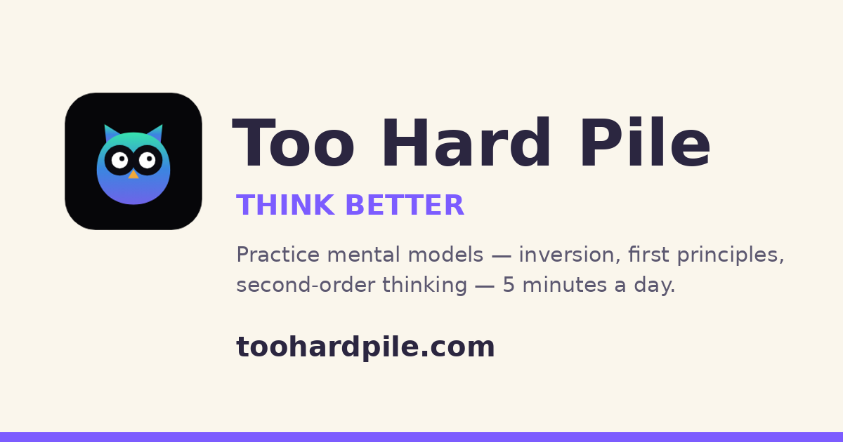 Too Hard Pile preview
